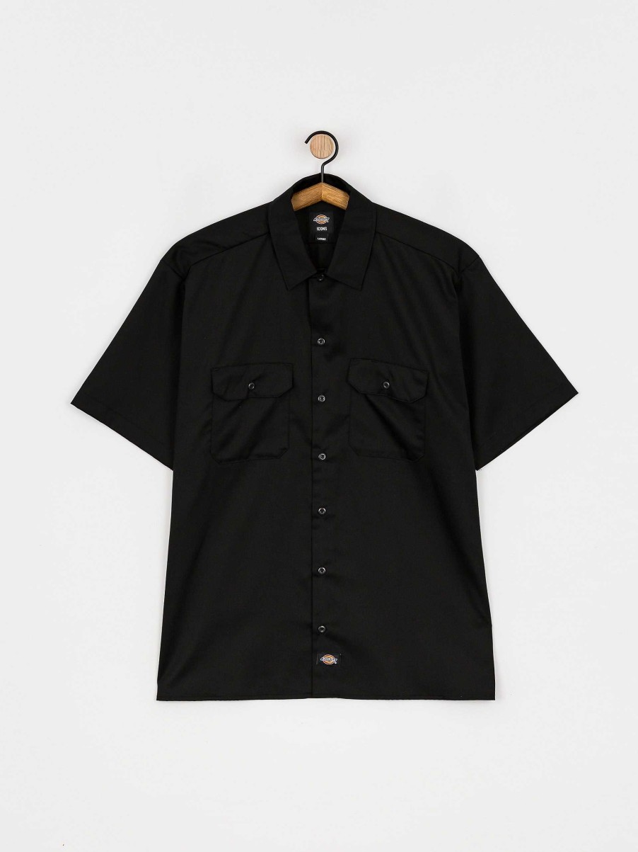 Clothing Dickies Shirts | Dickies Work Shirt Black