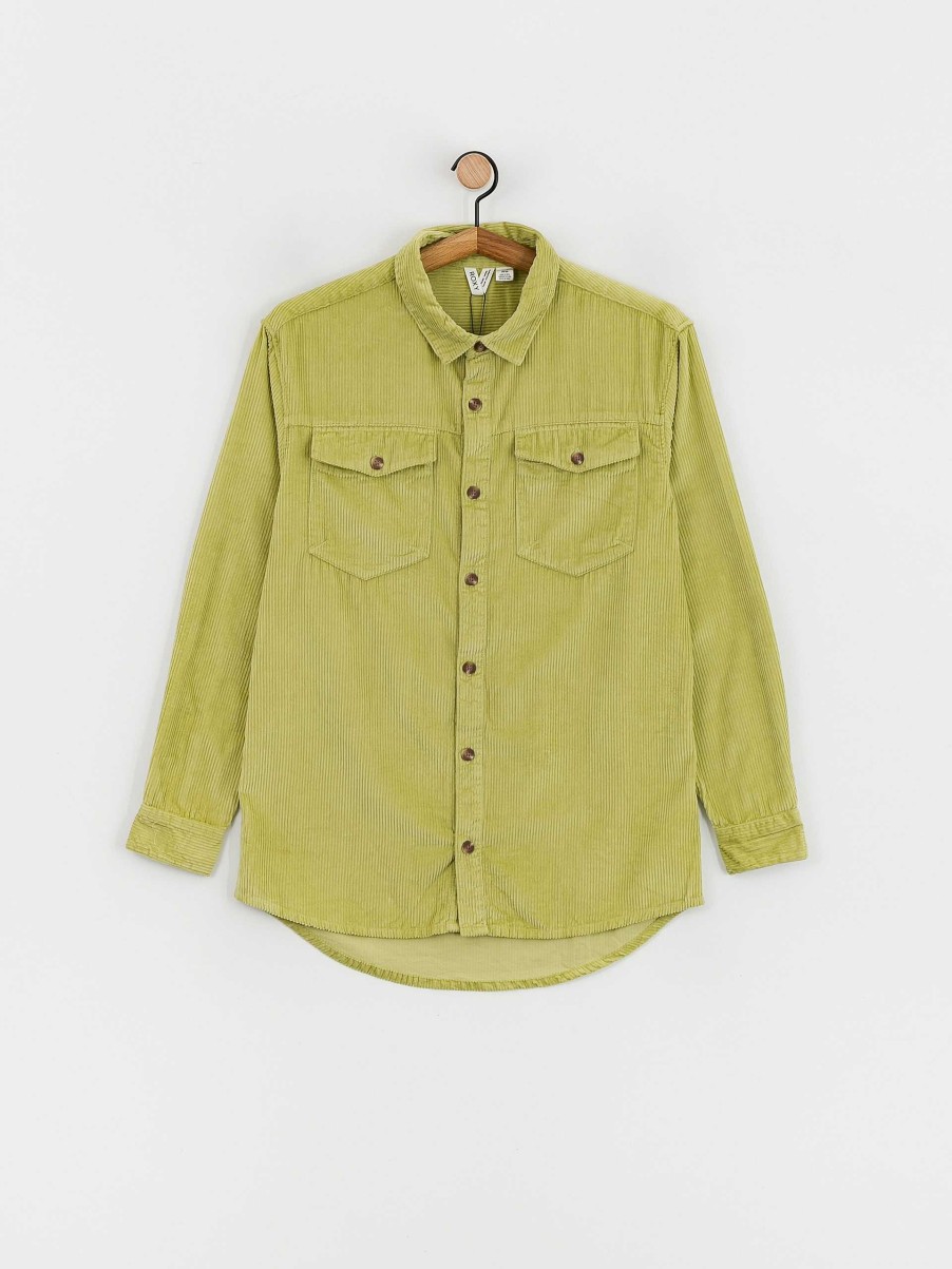 Clothing Roxy Shirts | Roxy Let It Go Cord Shirt Wmn Green