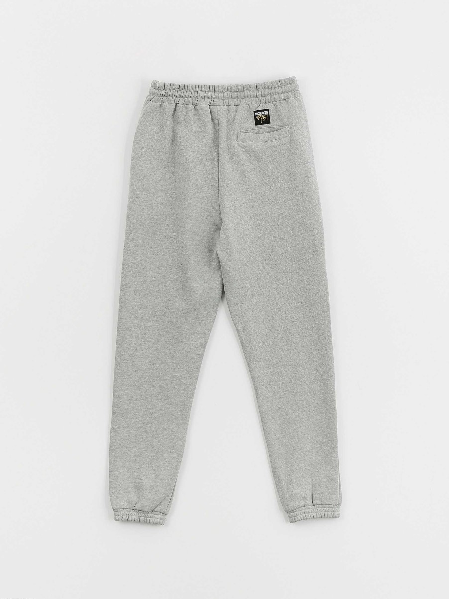 Clothing MassDnm Pants | Massdnm Patch Straight Fit Pants Grey