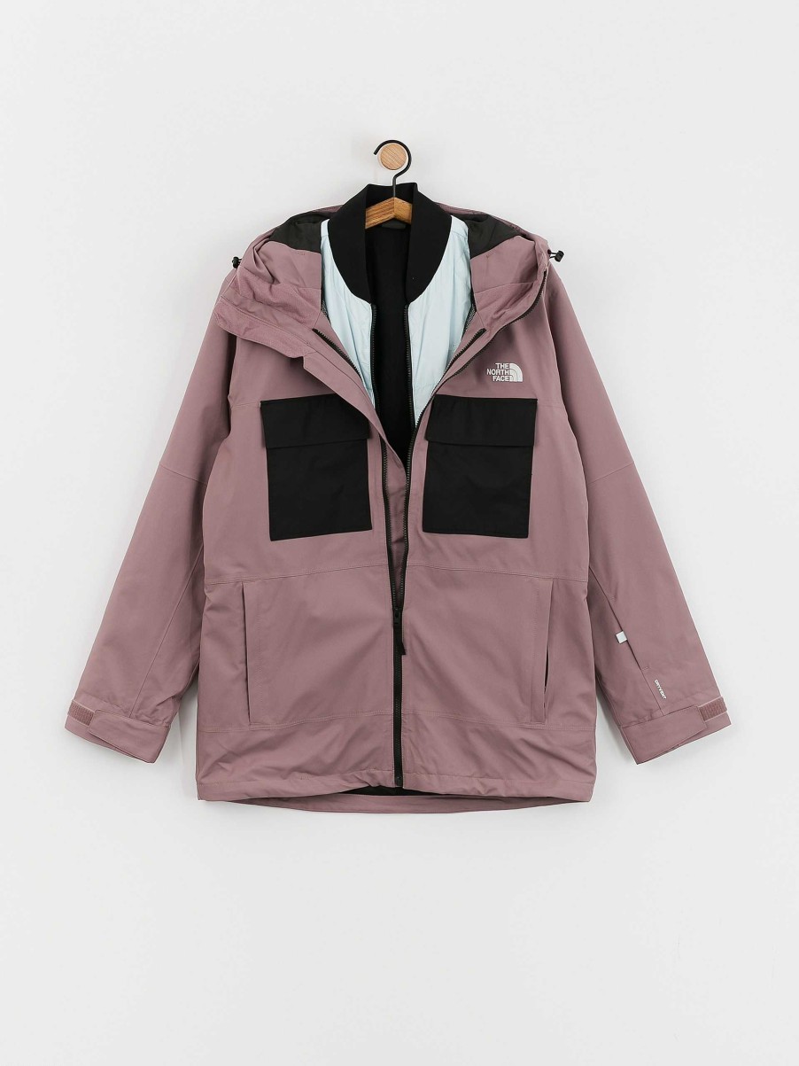 Clothing The North Face Snowboard Jackets | Mens The North Face Fourbarrel Triclimate Snowboard Jacket Violet