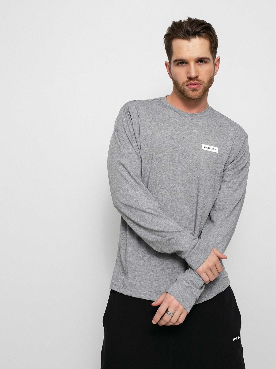 Clothing RVCA Longsleeves | Rvca Icon Longsleeve Grey