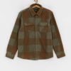 Clothing Brixton Shirts | Brixton Bowery Arctic Stretch Ls Shirt Brown