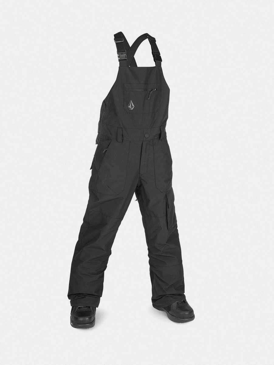 Clothing Volcom Snowboard Pants | Volcom Barkley Ins Bib Overall Jr Snowboard Pants Black