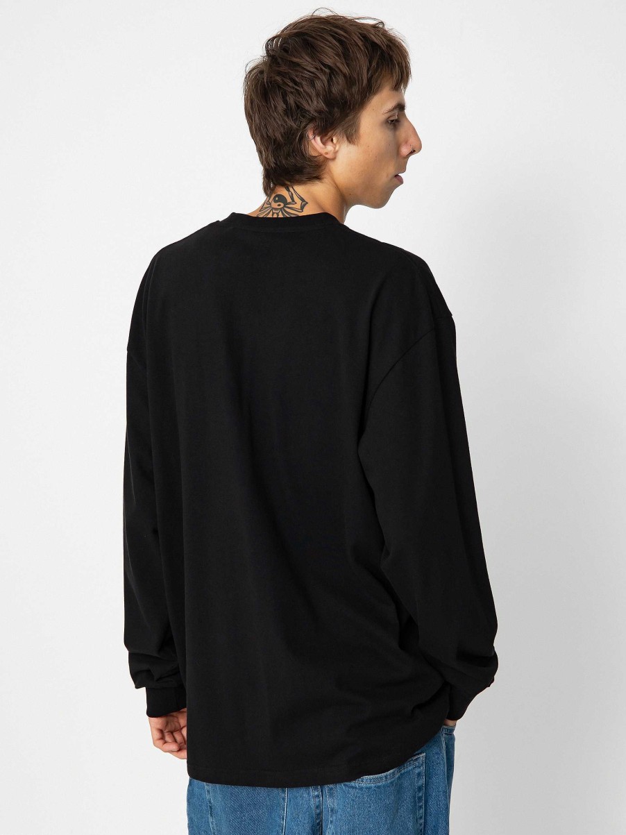 Clothing Polar Skate Longsleeves | Polar Skate Safety On Board Longsleeve Black