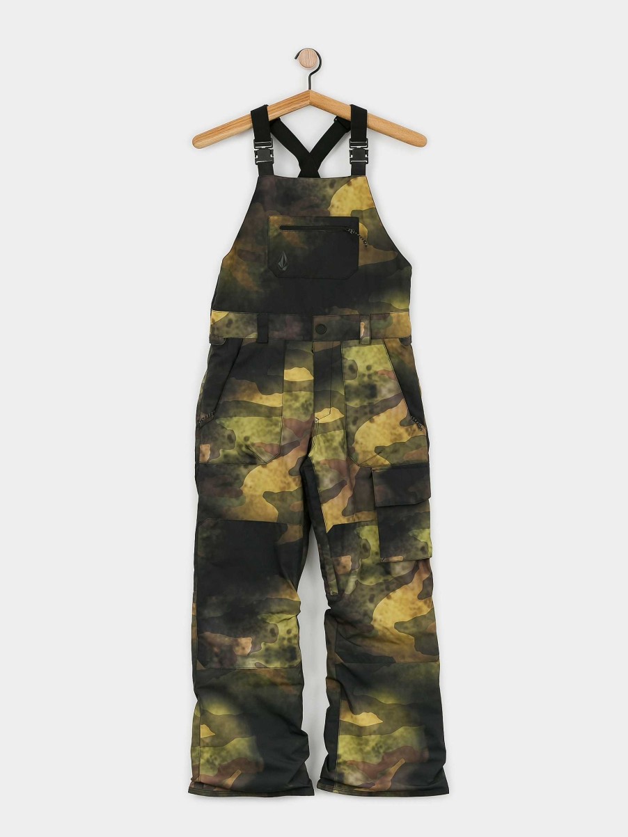 Clothing Volcom Snowboard Pants | Volcom Barkley Ins Bib Overall Jr Snowboard Pants Camo