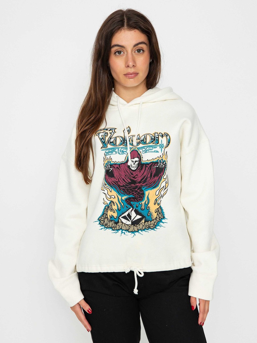 Clothing Volcom Sweatshirts/Hoodies | Volcom Tripstone Hd Hoodie Wmn White