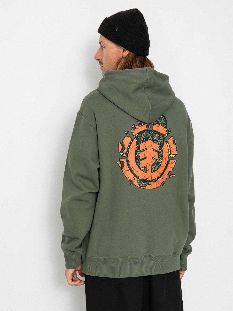 Clothing Element Sweatshirts/Hoodies | Element Snake Sweatshirt Green