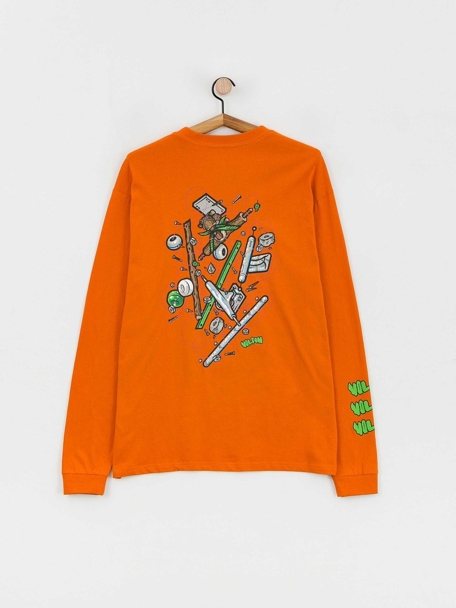 Clothing Volcom Longsleeves | Volcom Fa Todd Bratrud Longsleeve Orange