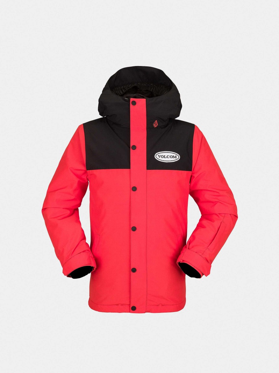 Clothing Volcom Snowboard Jackets | Volcom Stone.91 Ins Jr Snowboard Jacket Red