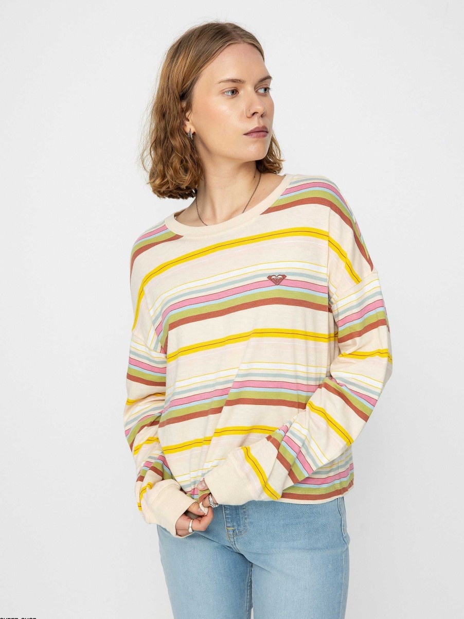 Clothing Roxy Longsleeves | Roxy Take A Walk Longsleeve Wmn Beige