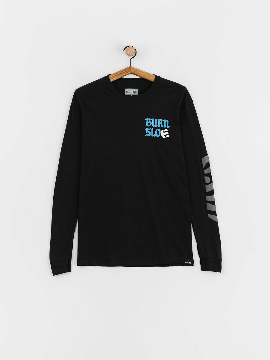 Clothing Etnies Longsleeves | Etnies Burn Slow Longsleeve Black