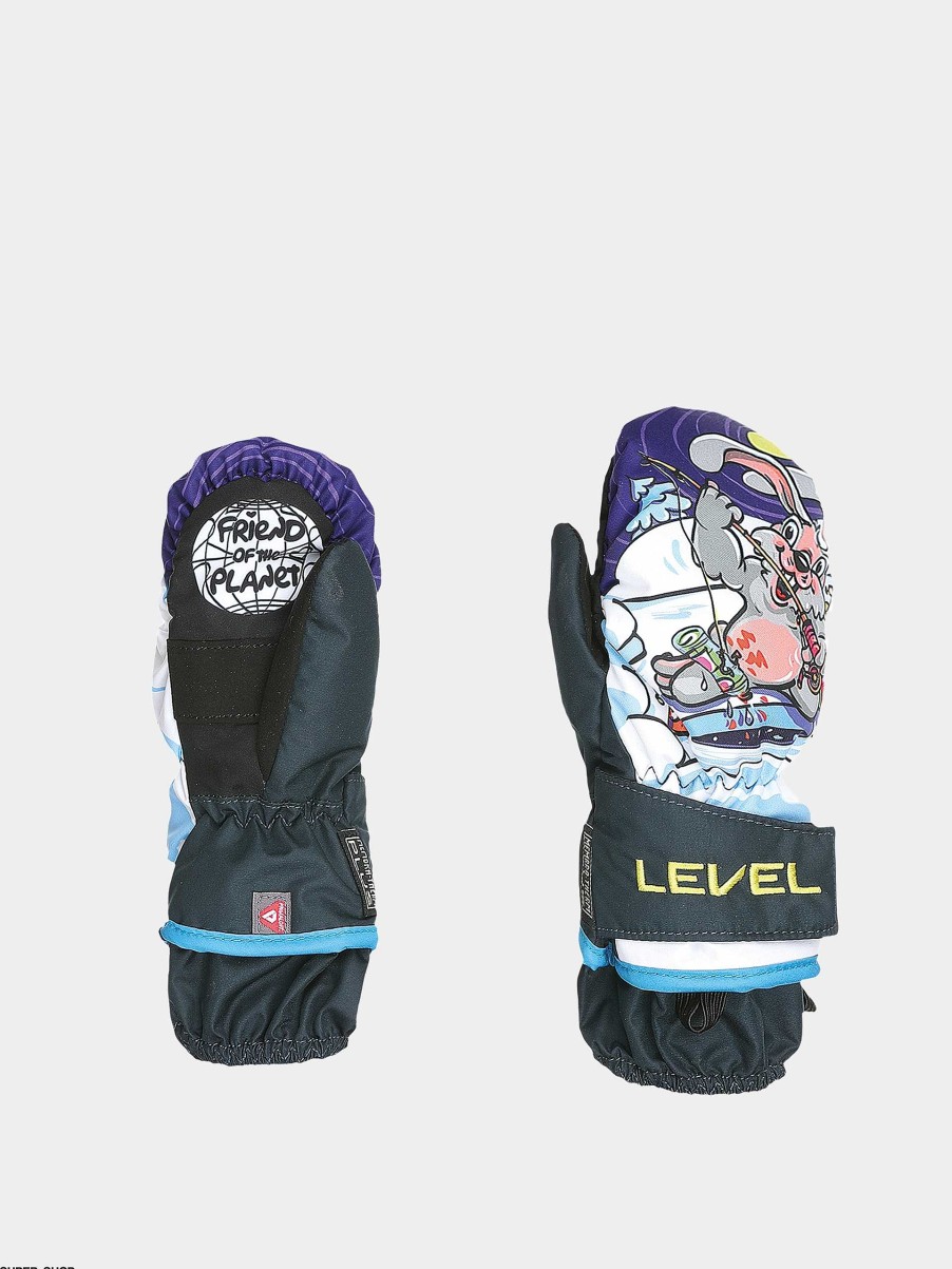 Clothing Level Snowboard Gloves | Level Animal Rec Jr Gloves Navy Blue