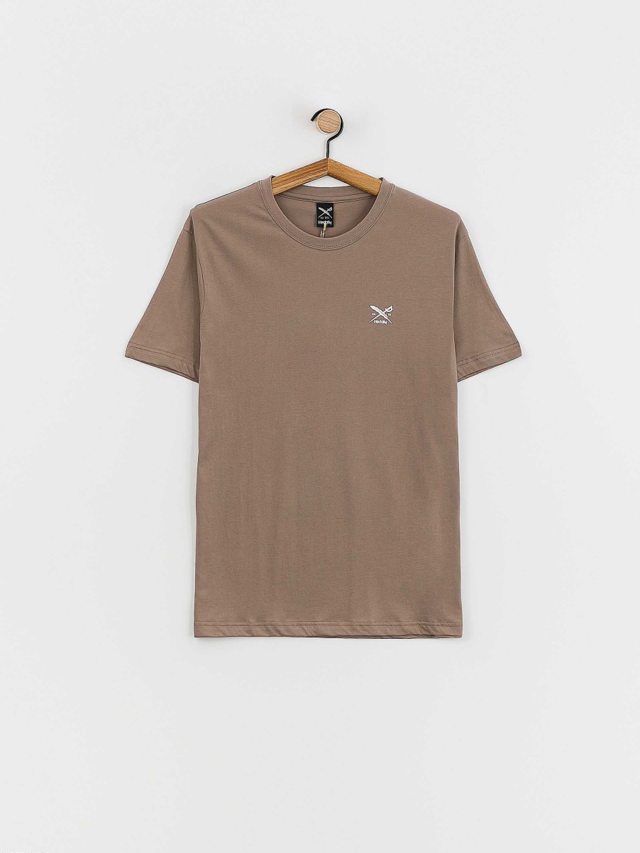 Clothing Iriedaily T-Shirts | Iriedaily Chestflag T-Shirt Brown