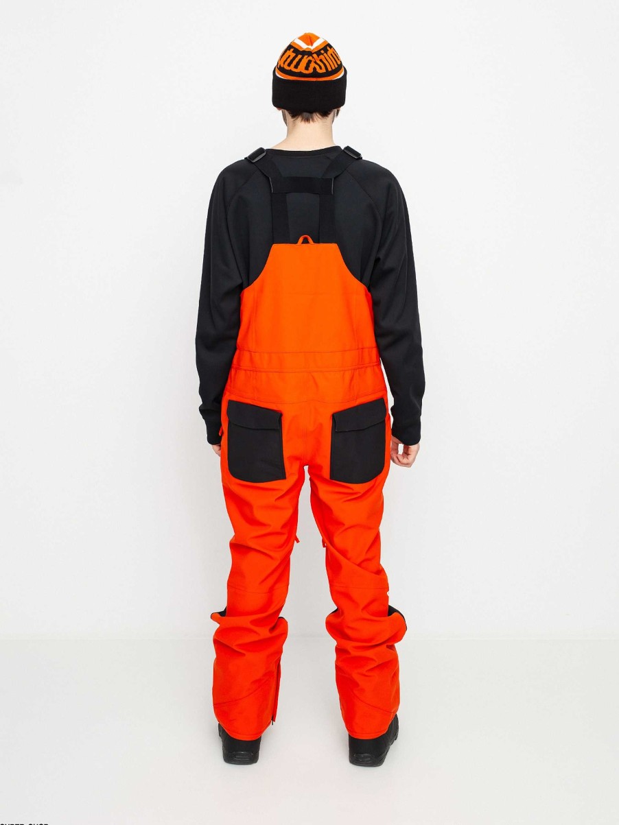 Clothing ThirtyTwo Snowboard Pants | Mens Thirtytwo Basement Bib Snowboard Pants Orange