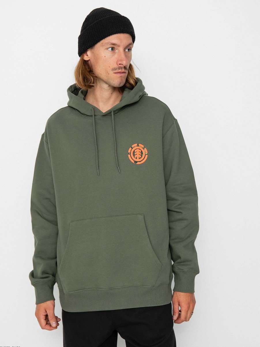 Clothing Element Sweatshirts/Hoodies | Element Snake Sweatshirt Green