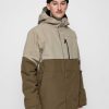 Clothing Volcom Snowboard Jackets | Mens Volcom L Ins Gore Tex Snowboard Jacket Beige/Green