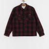 Clothing Dickies Shirts | Dickies Lined Sacramento Shirt Burgundy