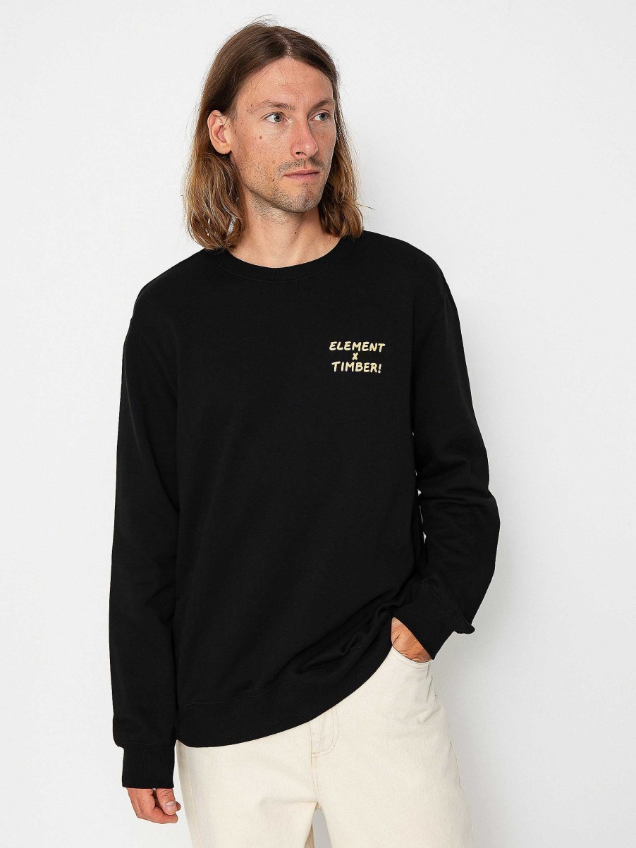 Clothing Element Sweatshirts/Hoodies | Element Timber Captured Sweatshirt Black