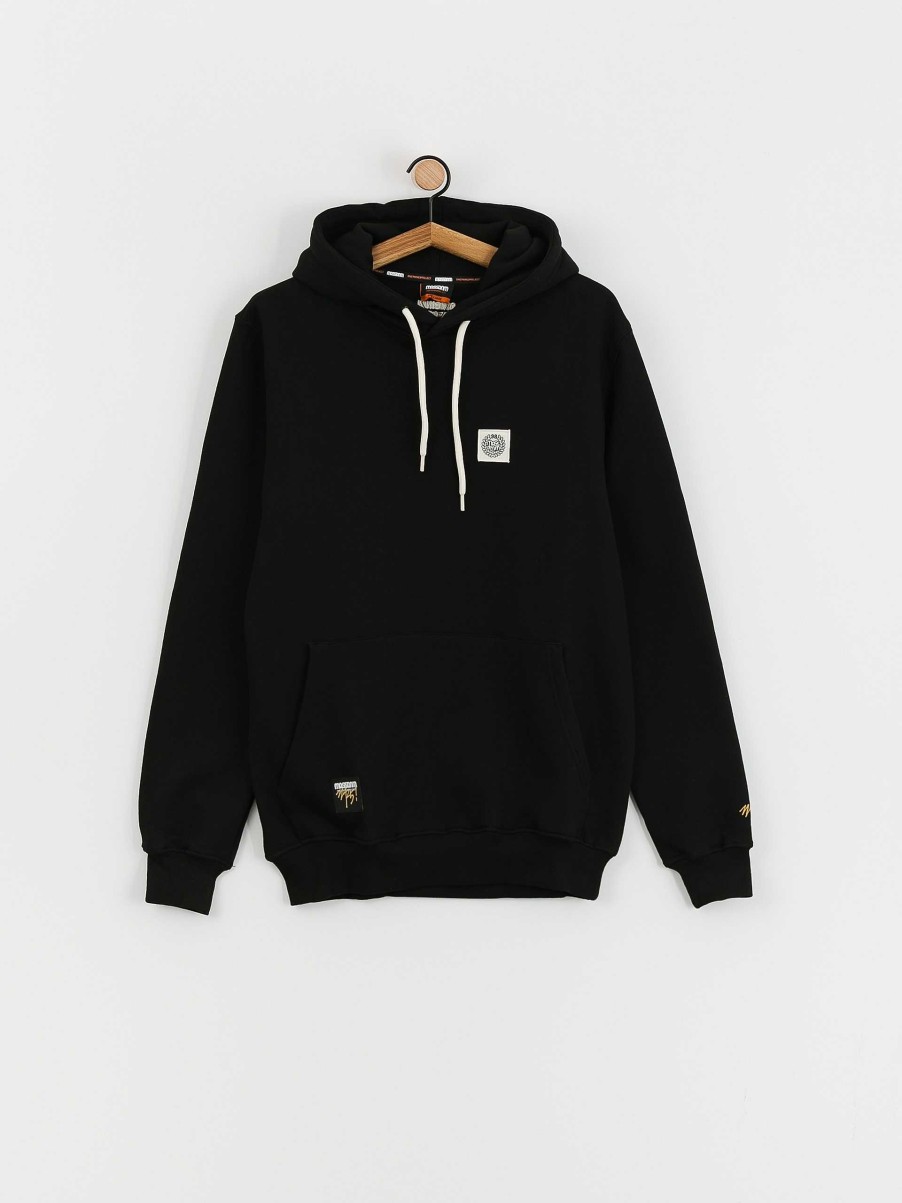 Clothing MassDnm Sweatshirts/Hoodies | Massdnm Patch Hd Hoodie Black