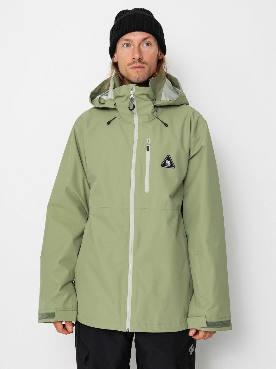 Clothing DC Snowboard Jackets | Mens Dc Basis 30K Snowboard Jacket Green