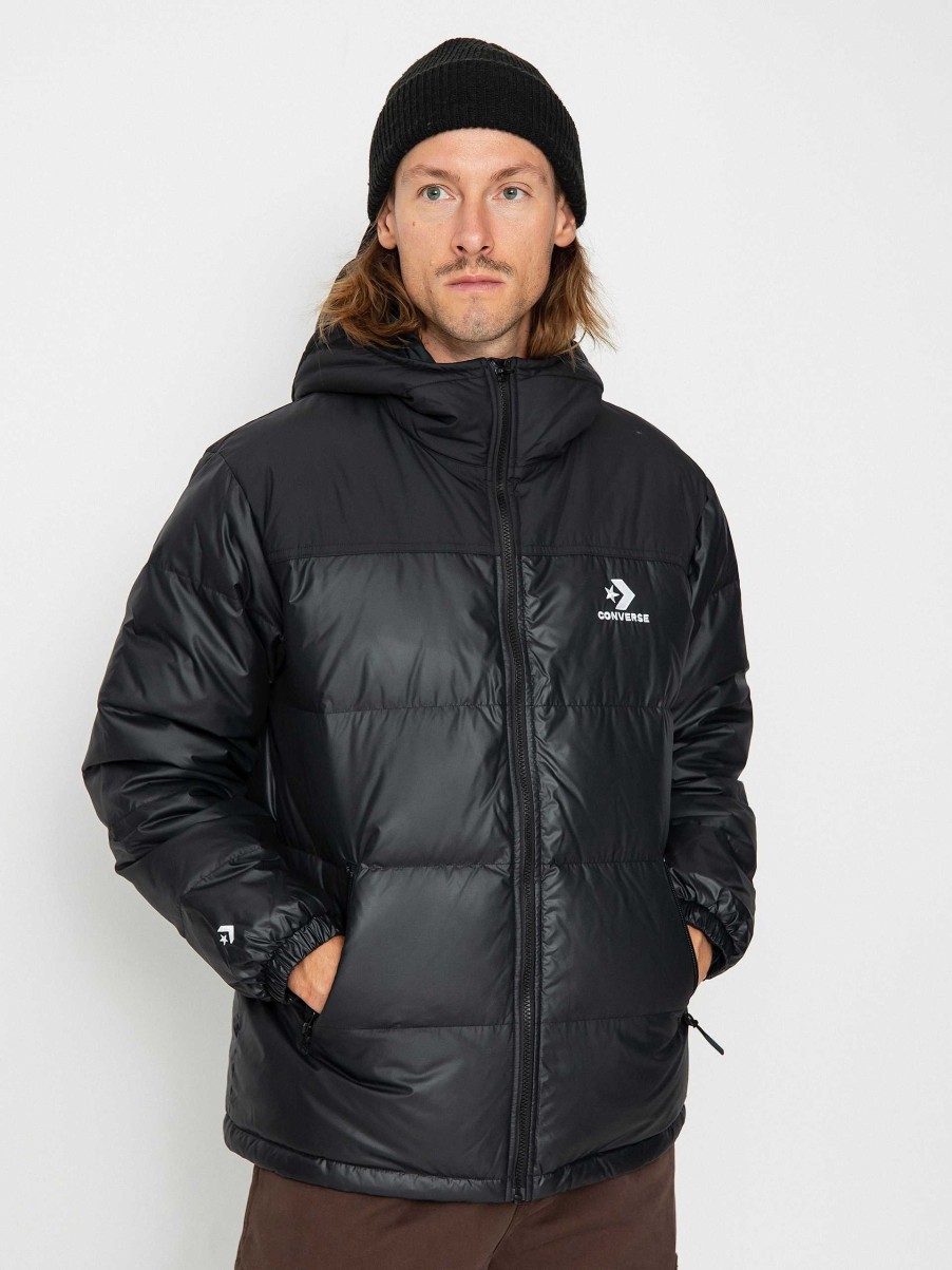 Clothing Converse Jackets | Converse Short Down Jacket Black