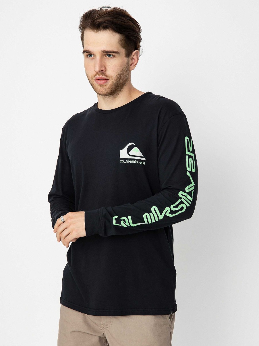 Clothing Quiksilver Longsleeves | Quiksilver Omni Logo Longsleeve Black