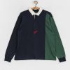 Clothing Element Longsleeves | Element Pexe Polo Longsleeve Navy Blue/Green