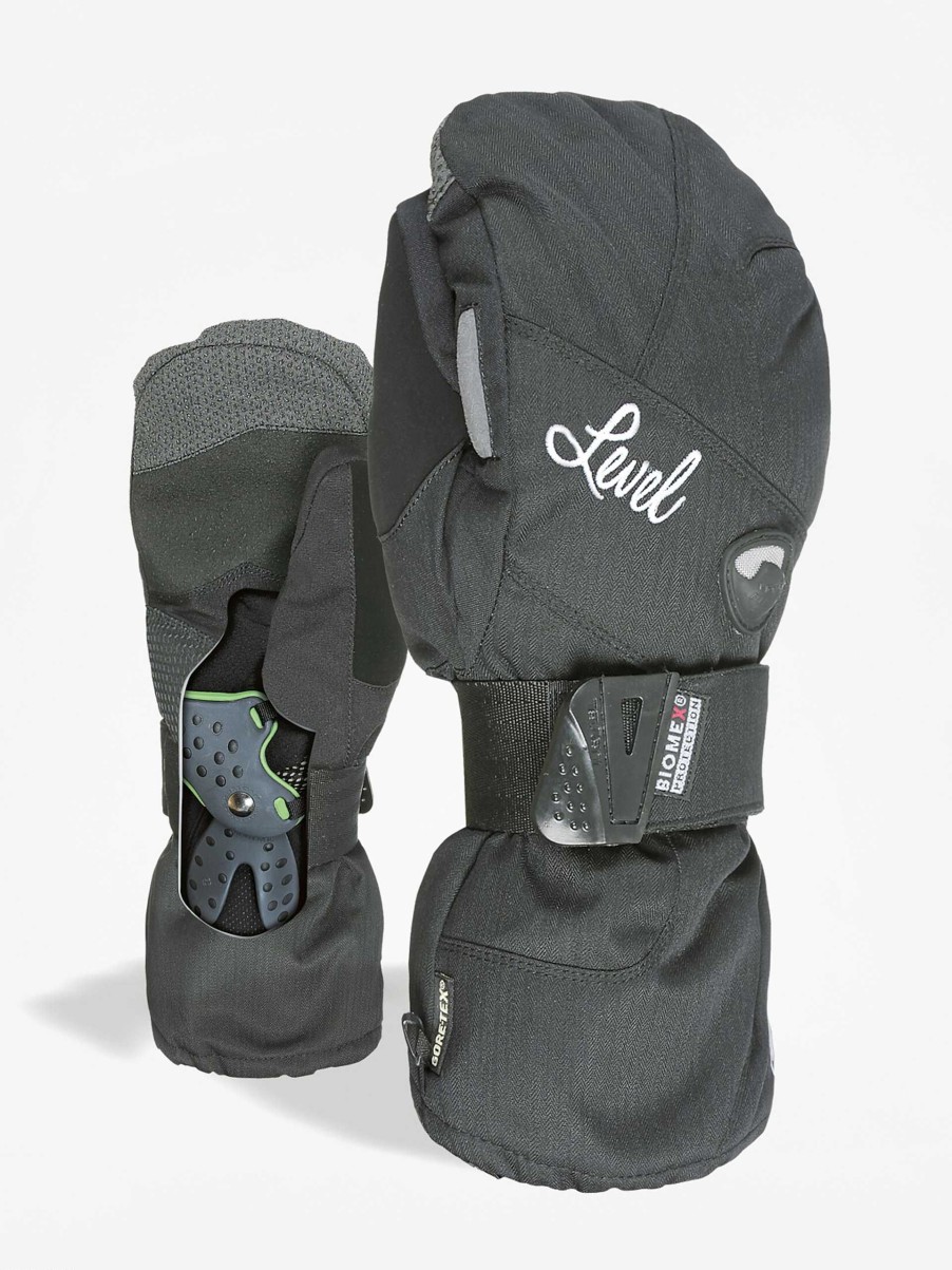 Clothing Level Snowboard Gloves | Level Gloves Half Pipe W Mitt Gore Wmn Black