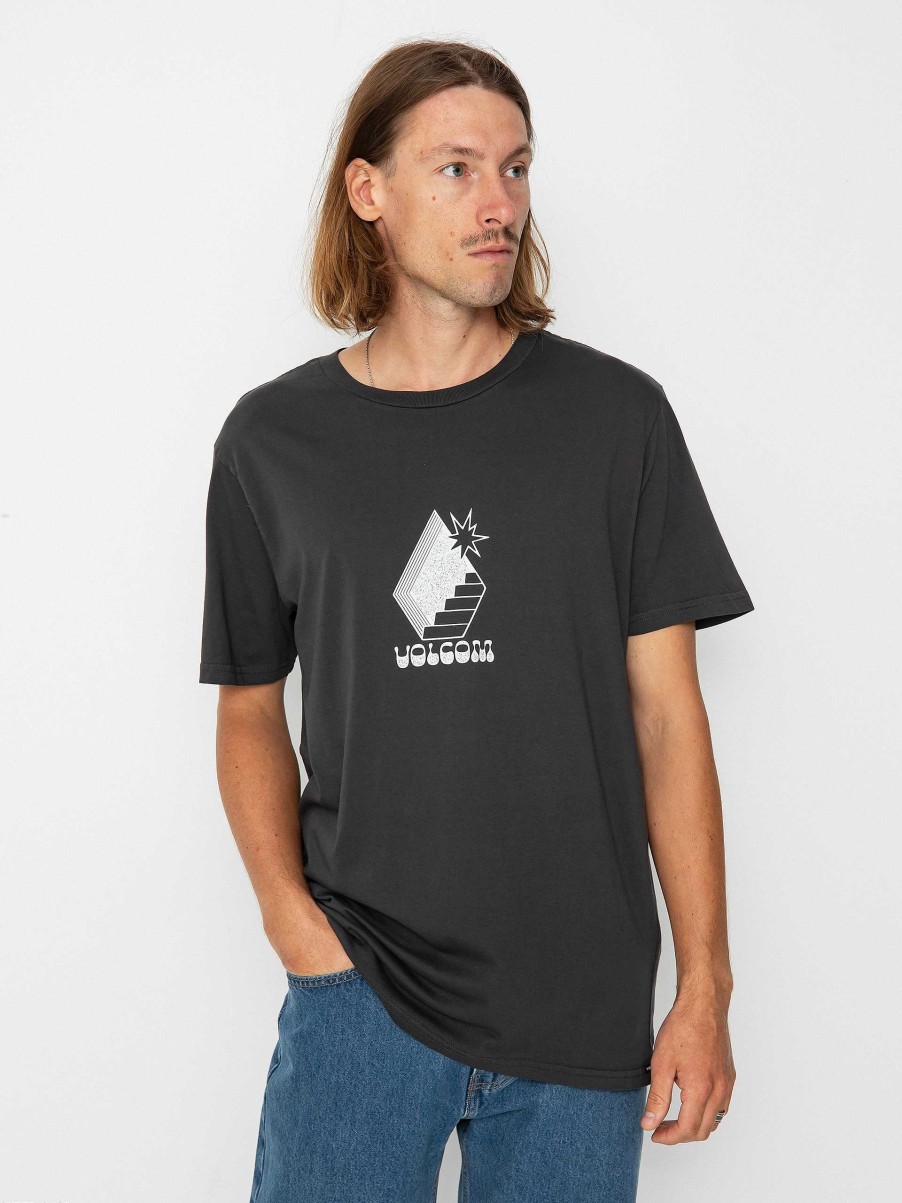 Clothing Volcom T-Shirts | Volcom Stairway T-Shirt Grey