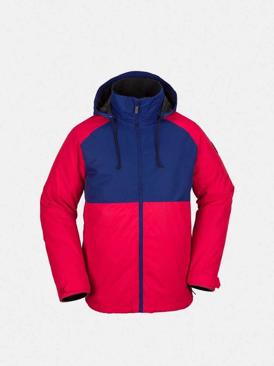 Clothing Volcom Snowboard Jackets | Mens Volcom 2836 Ins Snowboard Jacket Red/Blue