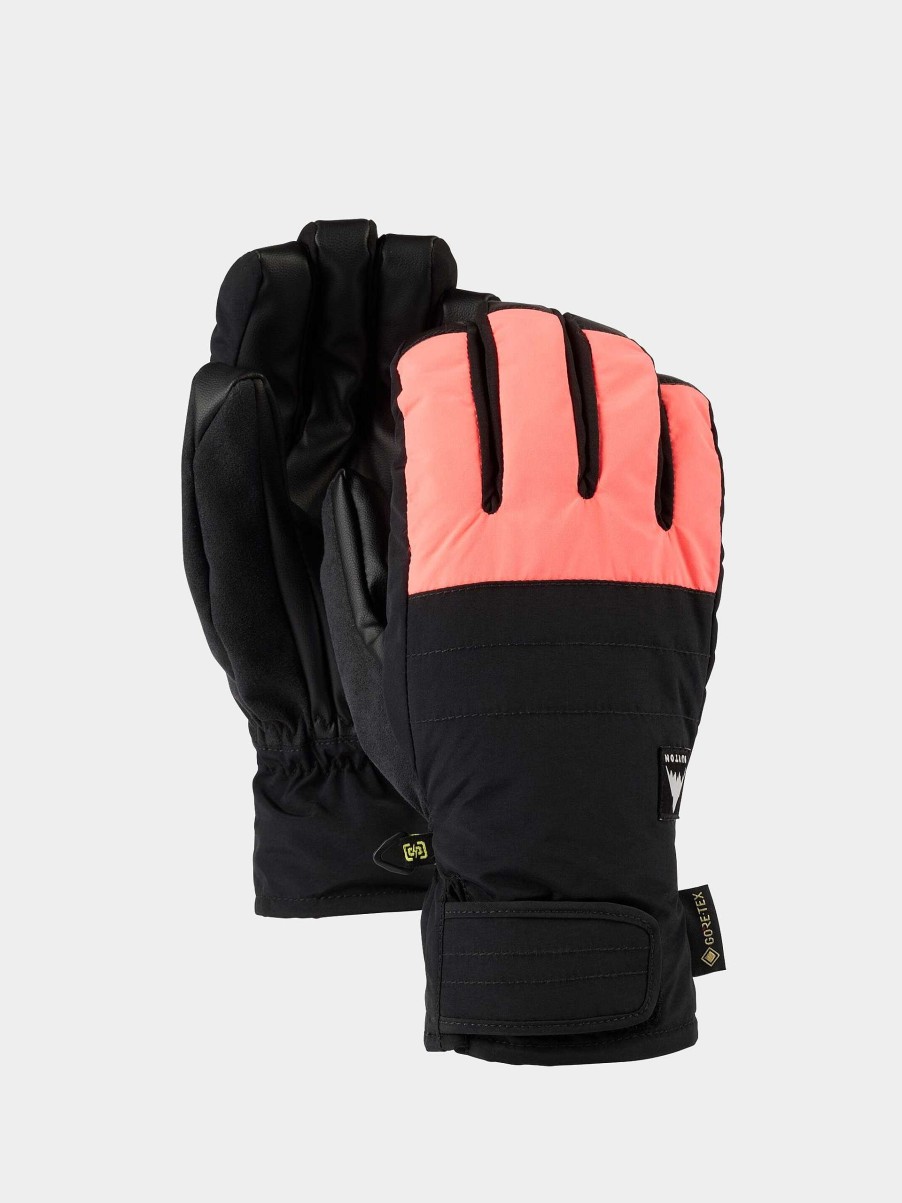 Clothing Burton Snowboard Gloves | Burton Reverb Gore Tex Gloves Black/Orange