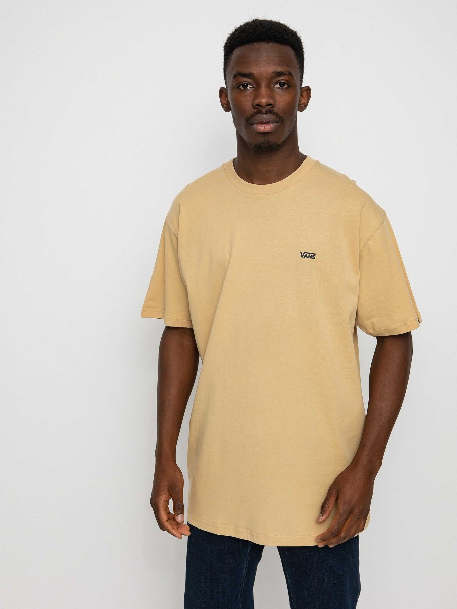 Clothing Vans T-Shirts | Vans Left Chest Logo T-Shirt Yellow