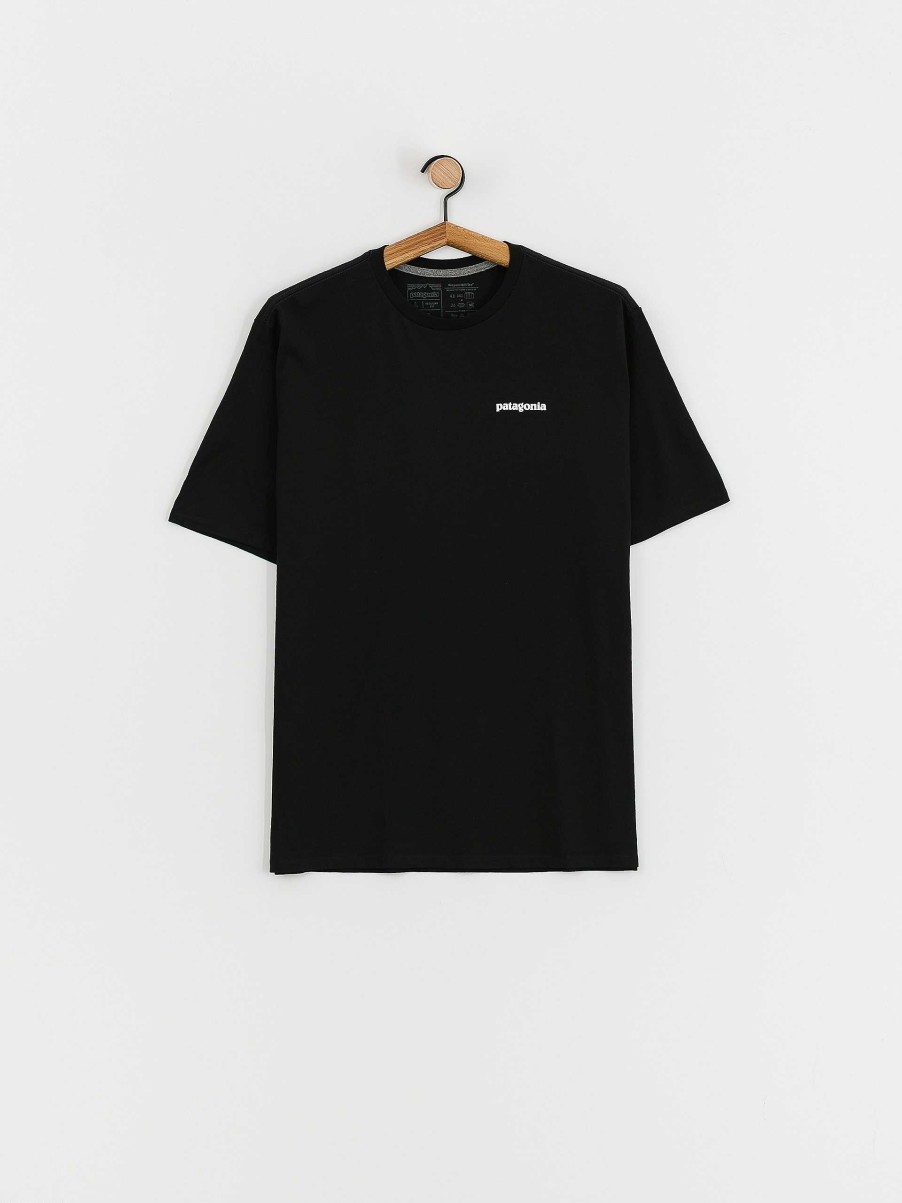 Clothing Patagonia T-Shirts | Patagonia P6 Logo Responsibili T-Shirt Black