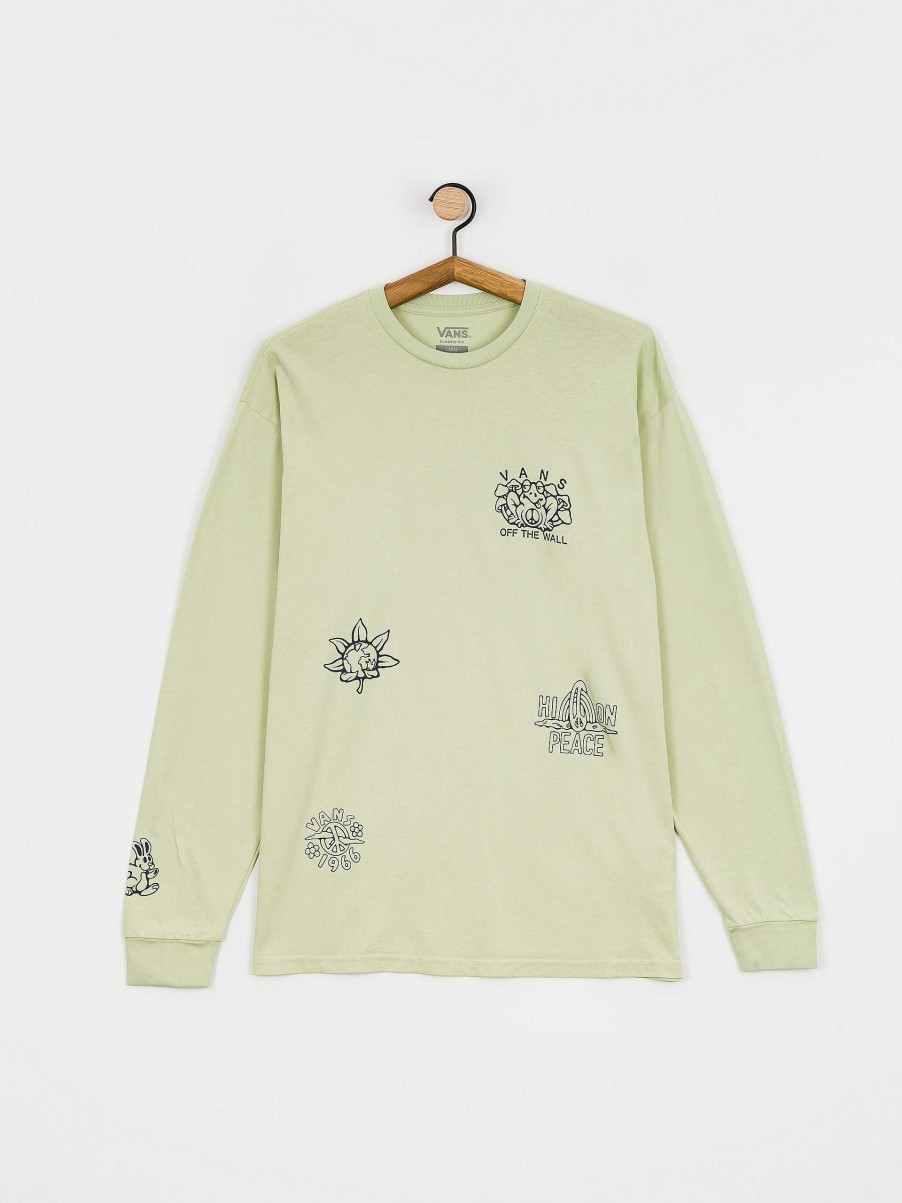 Clothing Vans Longsleeves | Vans Vintage Peace Of Mind Longsleeve Green