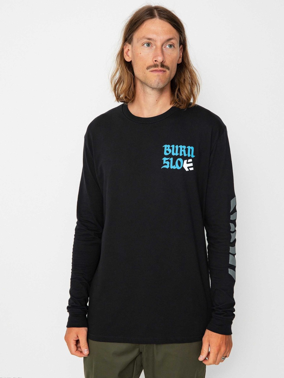 Clothing Etnies Longsleeves | Etnies Burn Slow Longsleeve Black