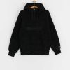 Clothing Champion Sweatshirts/Hoodies | Champion Hooded Half Zip Top 219446 Hoodie Black