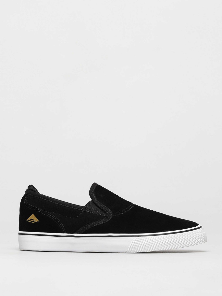 Shoe Emerica Kids Shoes | Emerica Wino G6 Slip On Youth Shoes Black