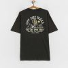 Clothing Vans T-Shirts | Vans On The Road Overdye T-Shirt Black