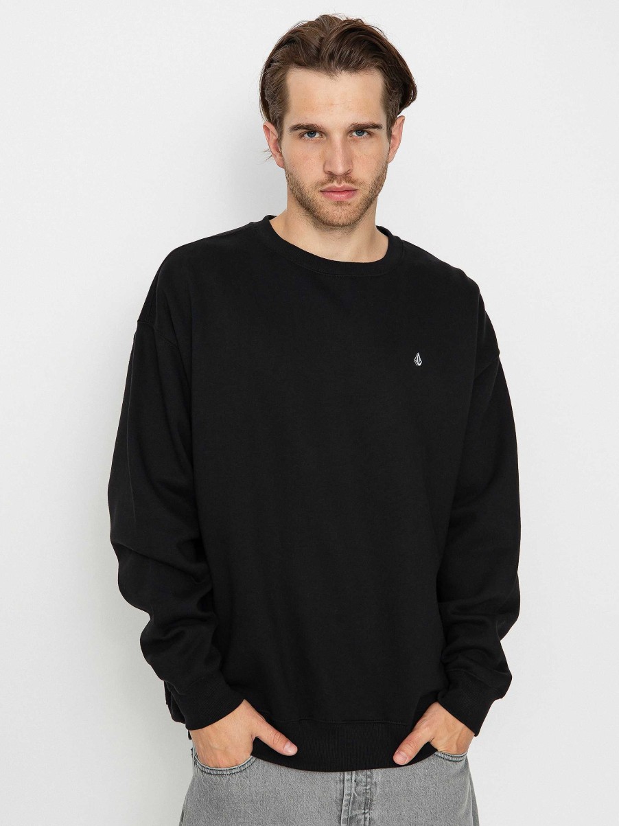 Clothing Volcom Sweatshirts/Hoodies | Volcom Single Stone Crew Sweatshirt Black