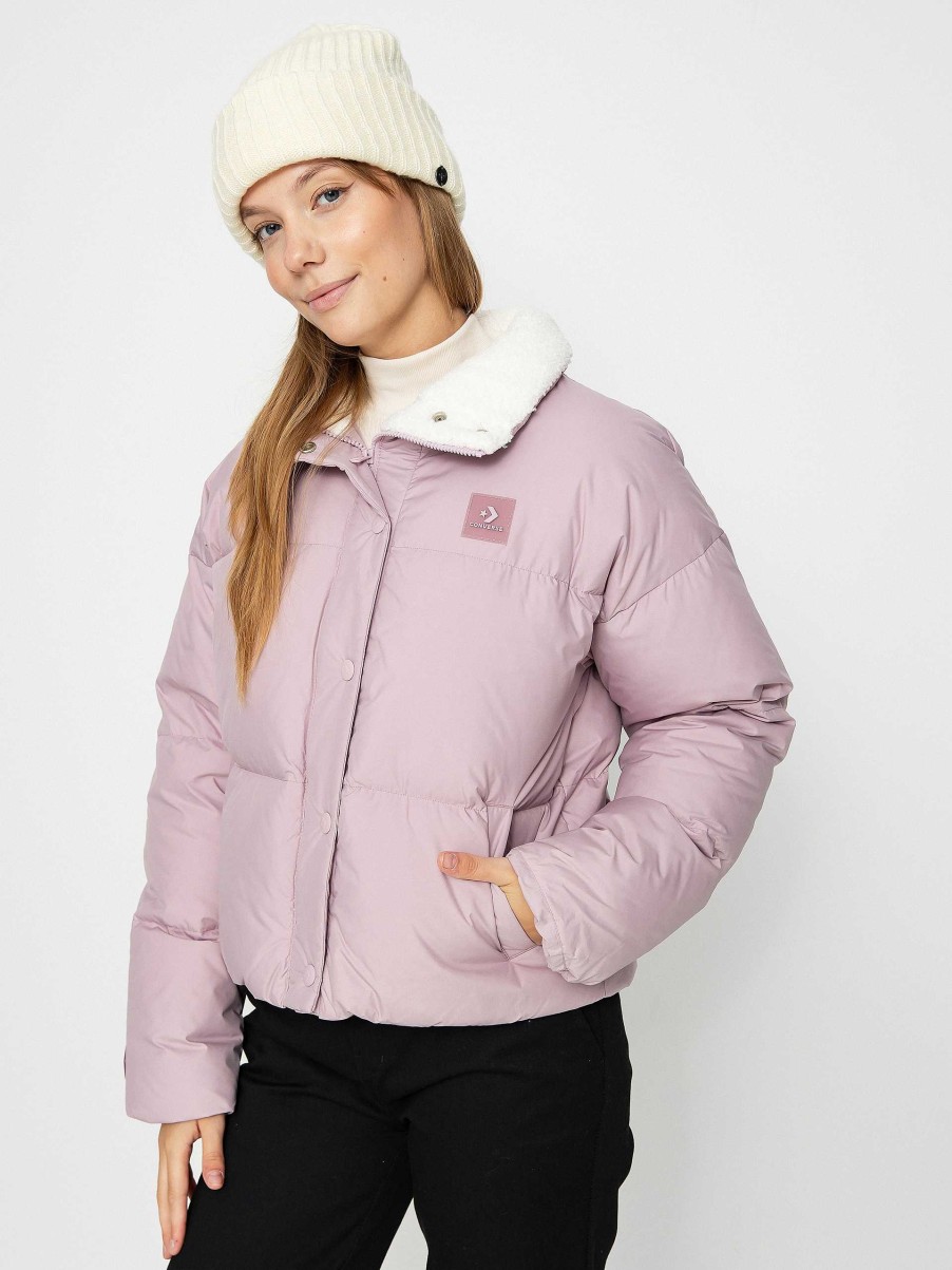 Clothing Converse Jackets | Converse Short Down Jacket Jacket Wmn Pink