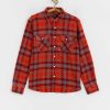 Clothing Brixton Shirts | Brixton Bowery Flannel Ls Shirt Red