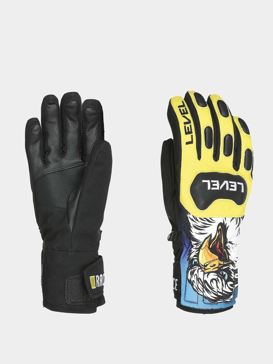 Clothing Level Snowboard Gloves | Level Race Jr Jr Gloves Yellow