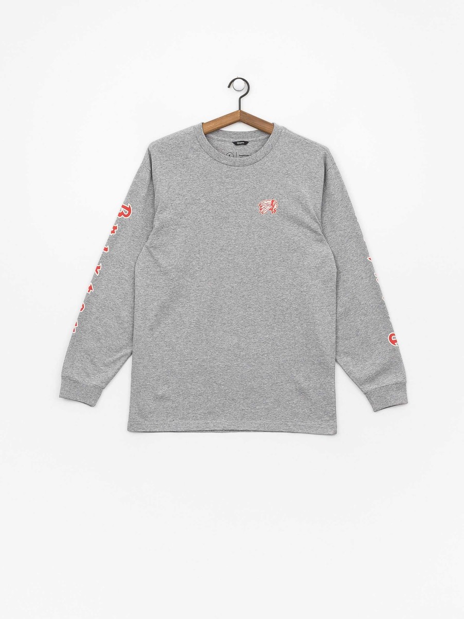 Clothing Brixton Longsleeves | Brixton Primo Stt Longsleeve Grey