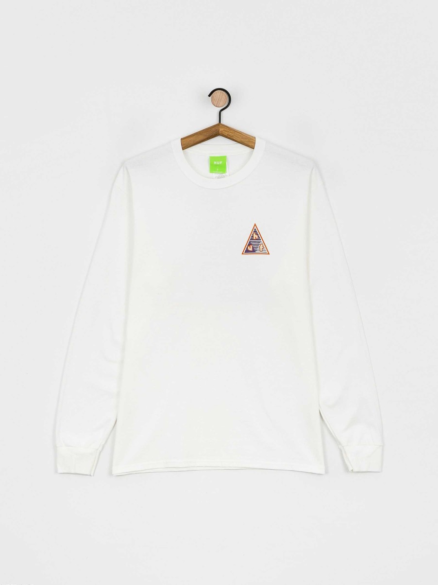 Clothing HUF Longsleeves | Huf High Adventure Longsleeve White