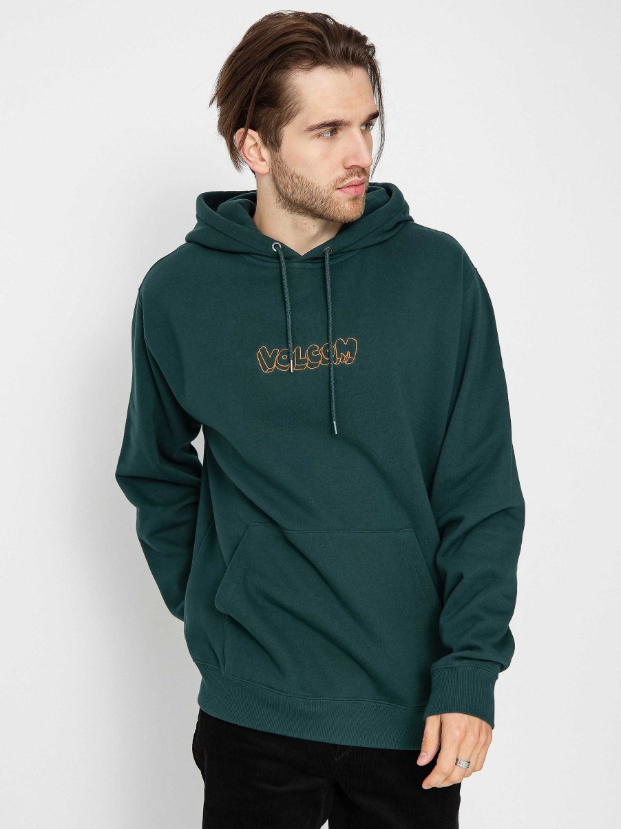 Clothing Volcom Sweatshirts/Hoodies | Volcom Gothstone Hd Hoodie Green