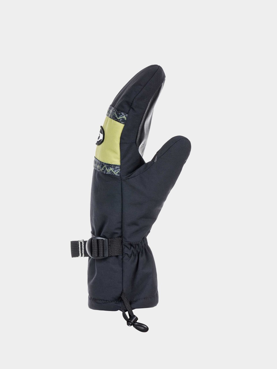 Clothing Quiksilver Snowboard Gloves | Quiksilver Broad Peak Mitt Gloves Black