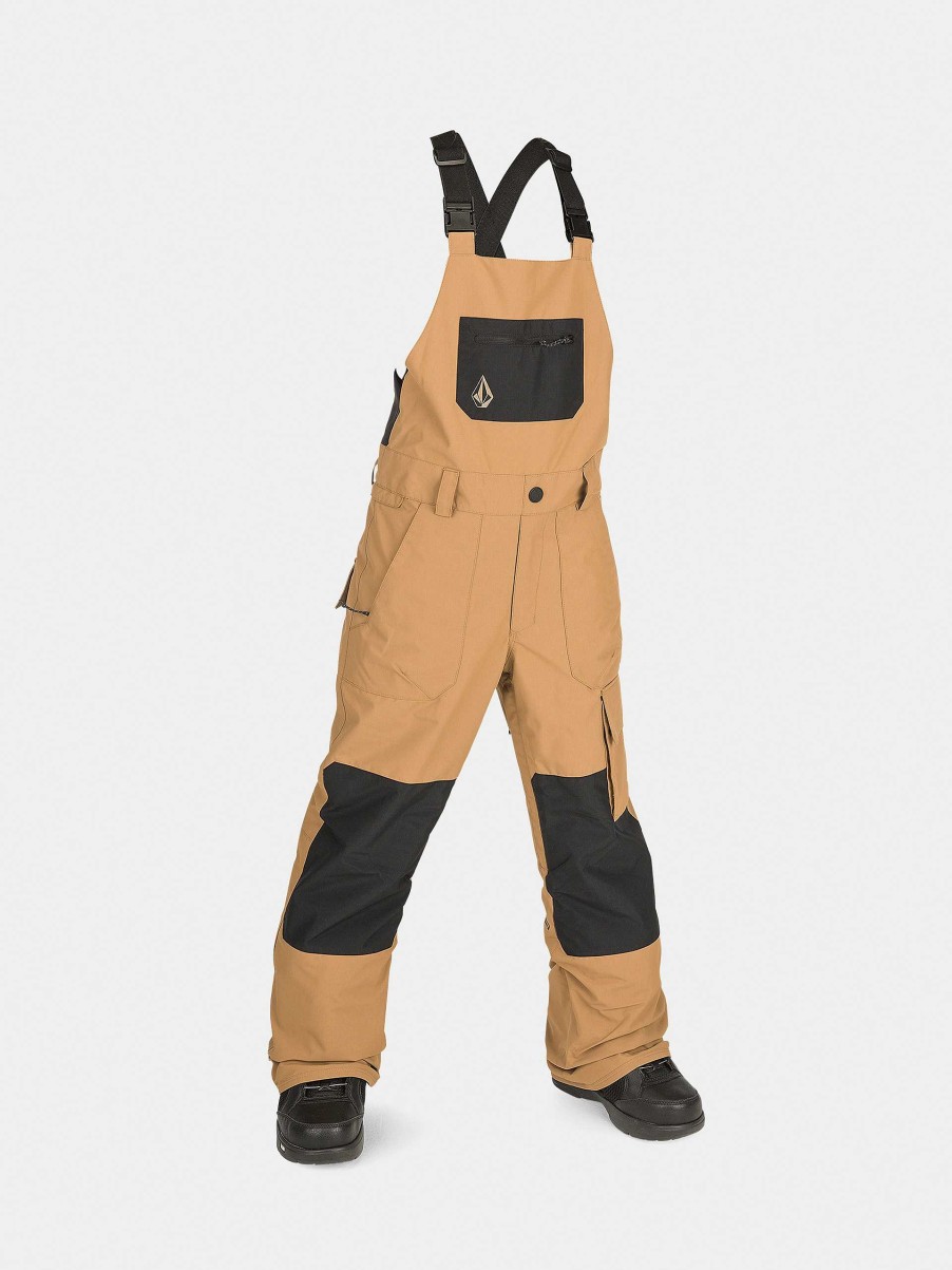 Clothing Volcom Snowboard Pants | Volcom Barkley Ins Bib Overall Jr Snowboard Pants Brown