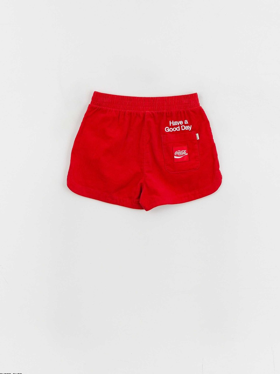 Clothing Brixton Shorts | Brixton Coca-Cola Runner Shorts Wmn Red