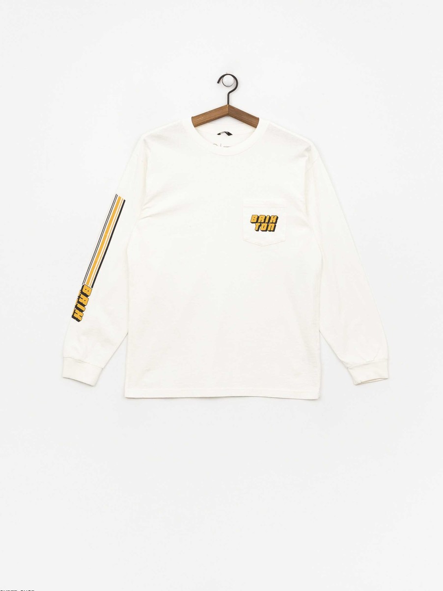 Clothing Brixton Longsleeves | Brixton Chiba Stt Pkt Longsleeve White