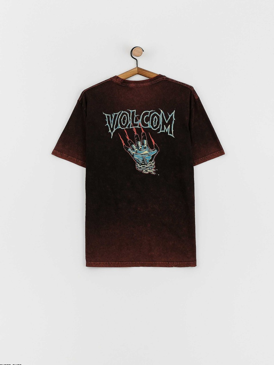 Clothing Volcom T-Shirts | Volcom Fa Max Sherman 3 T-Shirt Burgundy